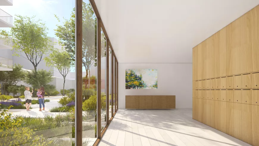 Le nouveau 167 - Perspective - Parc de logements © Atelier du Pont et DDL Architectes