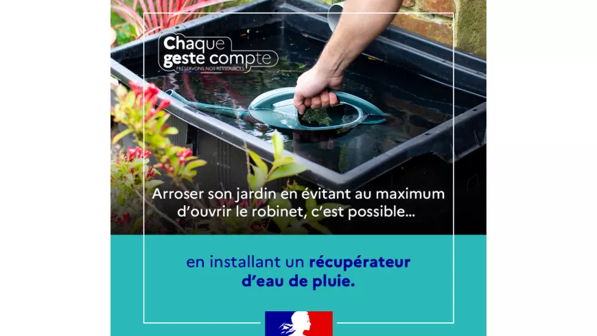 Pour arroser votre jardin, installez un récupérateur d'eau de pluie © 
