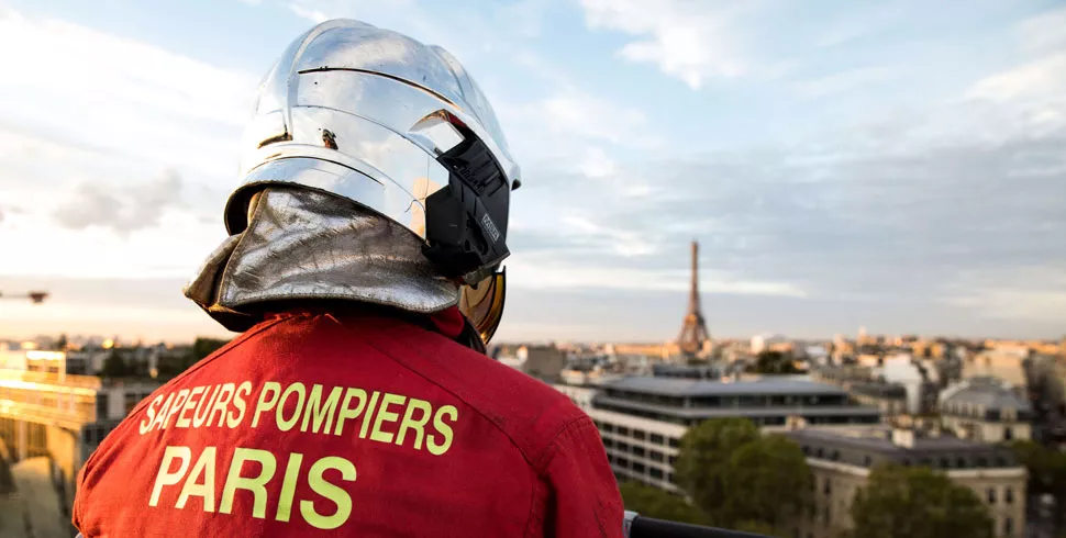 Sapeurs Pompiers de Paris lors de la cérémonie de passation © Sylvia Borel