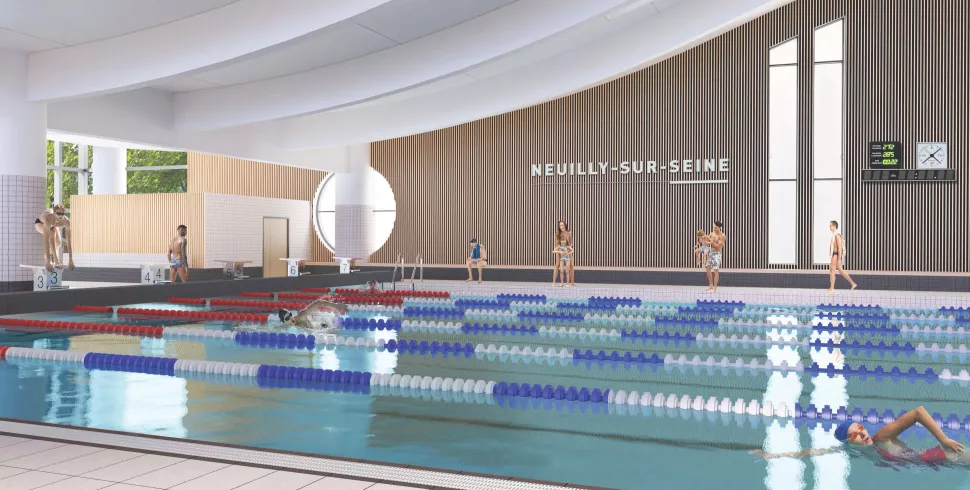 Projet du Centre aquatique : Zone aquatique © Ville de Neuilly-sur-Seine
